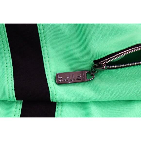 Bolle Tennis Golf Women's Long Sleeve Athletic Top Size Medium Black Green White - Picture 8 of 9